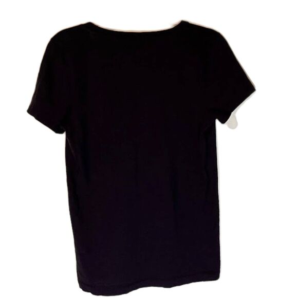 J Crew T-Shirt SZ M  Navy Blue Slub 100% Cotton Normcore Casual Minimalist - Picture 2 of 3